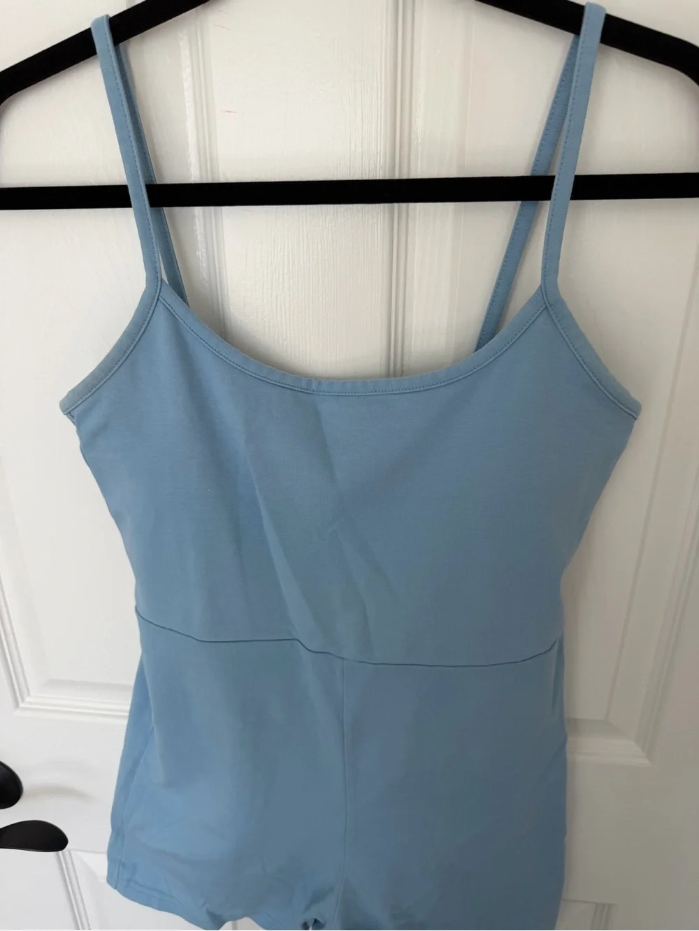 Madewell Blue Comfy Romper One Piece with Spaghetti Straps